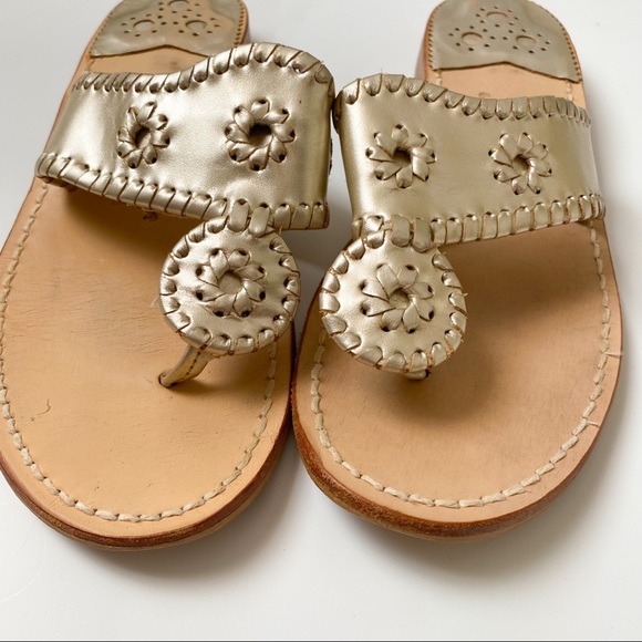 Lightly Used Metallic Jack Rogers - Picture 4 of 5